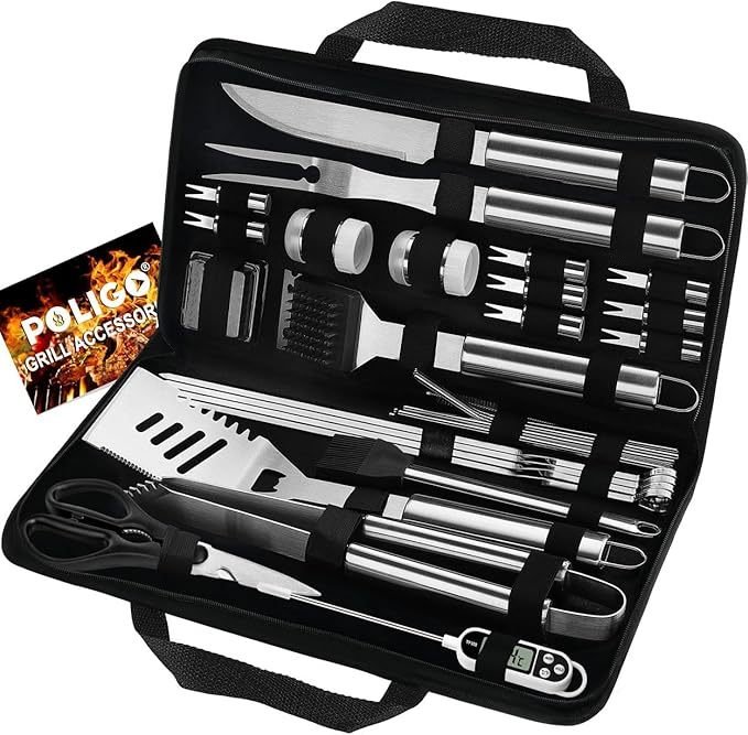Accessories Stainless Steel BBQ Tools Grilling Tools Set With Storage Bag